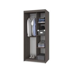 ТОМАС Шкаф-купе с зеркалом Анкор темный/светлый Т22 в Сысерти - sysert.mebel24.online | фото 2