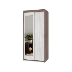ТОМАС Шкаф-купе с зеркалом Шимо темный/светлый Т22 в Сысерти - sysert.mebel24.online | фото