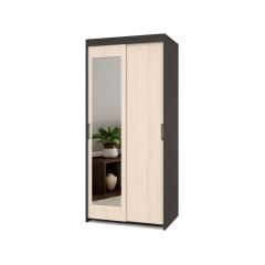 ТОМАС Шкаф-купе с зеркалом Венге/Млечный дуб Т22 в Сысерти - sysert.mebel24.online | фото