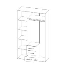 Шкаф Парма 3-х створчатый в Сысерти - sysert.mebel24.online | фото 3