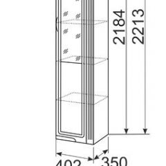 Шкаф-пенал правый Виктория 32 без стекла в Сысерти - sysert.mebel24.online | фото 4