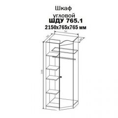 KI-KI ШДУ765.1 Шкаф угловой (белый/белое дерево) в Сысерти - sysert.mebel24.online | фото 2