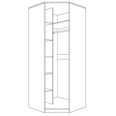 Шкаф угловой (корпус) Парма Нео в Сысерти - sysert.mebel24.online | фото 2