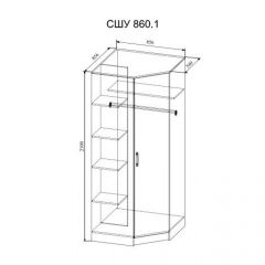 СОФИ СШУ860.1 Шкаф угловой в Сысерти - sysert.mebel24.online | фото 2