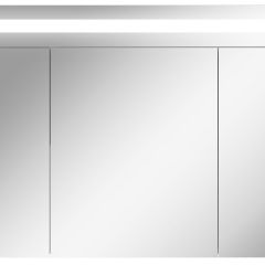Шкаф-зеркало Аврора 100 с подсветкой LED Домино (DV8012HZ) в Сысерти - sysert.mebel24.online | фото