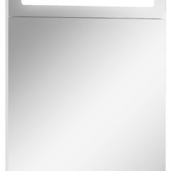 Шкаф-зеркало Аврора 55 левый с подсветкой LED Домино (DV8003HZ) в Сысерти - sysert.mebel24.online | фото