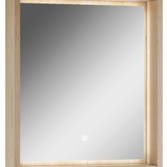 Шкаф-зеркало Nice 60 с подсветкой Домино (DN4706HZ) в Сысерти - sysert.mebel24.online | фото