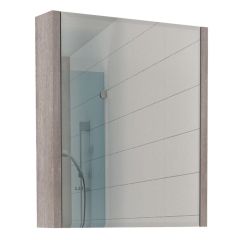 Шкаф-зеркало Quadro 60 Дуб серый левый/правый Домино (DQ1702HZ) в Сысерти - sysert.mebel24.online | фото