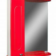 Шкаф-зеркало Радуга Красный 50 левый АЙСБЕРГ (DA1122HZR) в Сысерти - sysert.mebel24.online | фото 1