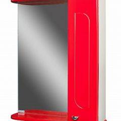 Шкаф-зеркало Радуга Красный 50 правый АЙСБЕРГ (DA1122HZR) в Сысерти - sysert.mebel24.online | фото