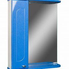 Шкаф-зеркало Радуга Синий металлик 55 левый АЙСБЕРГ (DA1129HZR) в Сысерти - sysert.mebel24.online | фото 1