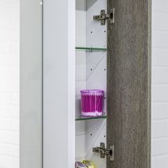 Шкаф-зеркало Uno 60 Дуб серый левый/правый Домино (DU1503HZ) в Сысерти - sysert.mebel24.online | фото 11