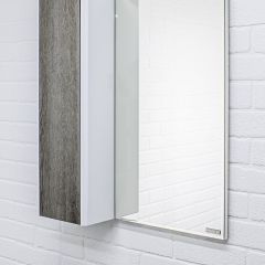 Шкаф-зеркало Uno 60 Дуб серый левый/правый Домино (DU1503HZ) в Сысерти - sysert.mebel24.online | фото 8