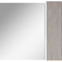 Шкаф-зеркало Uno 80 Дуб серый левый/правый Домино (DU1504HZ) в Сысерти - sysert.mebel24.online | фото 5