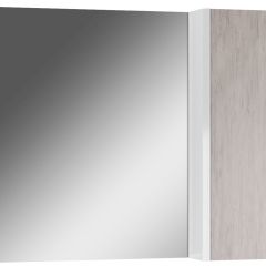 Шкаф-зеркало Uno 80 Дуб серый левый/правый Домино (DU1504HZ) в Сысерти - sysert.mebel24.online | фото 1