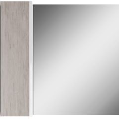 Шкаф-зеркало Uno 80 Дуб серый левый/правый Домино (DU1504HZ) в Сысерти - sysert.mebel24.online | фото 2