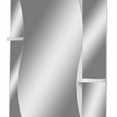 Шкаф-зеркало Волна 2-50 левый АЙСБЕРГ (DA1036HZ) в Сысерти - sysert.mebel24.online | фото
