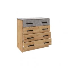 Спальня Асти Комод (Дуб крафт золотой) в Сысерти - sysert.mebel24.online | фото 2