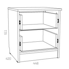 НМ 040.37 Х Тумба прикроватная "Оливия" в Сысерти - sysert.mebel24.online | фото 3