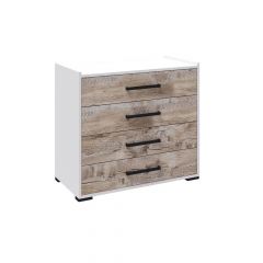 Спальня Соната Комод (Белый/Дуб юкон) в Сысерти - sysert.mebel24.online | фото