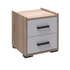Спальня Соната Тумба прикроватная (дуб сонома/белый) в Сысерти - sysert.mebel24.online | фото