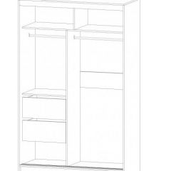 ВЕРОНА Шкаф-купе 1400 (ясень шимо комб.) в Сысерти - sysert.mebel24.online | фото 2
