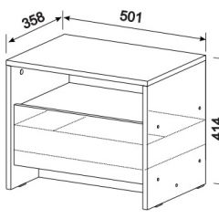 Спальный гарнитур МСП-1 (Ясень Анкор светлый) 1600 в Сысерти - sysert.mebel24.online | фото 6