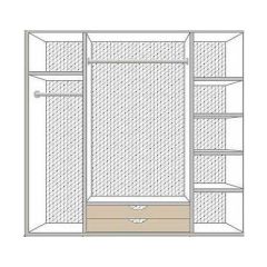 Спальный гарнитур Роза (модульная) беж в Сысерти - sysert.mebel24.online | фото 6