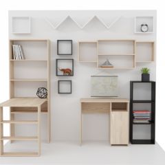 Стеллаж Элемент-1 (дуб сонома) в Сысерти - sysert.mebel24.online | фото 4