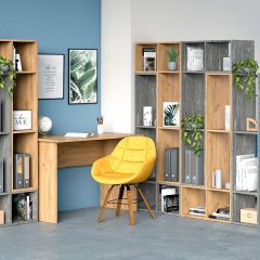 Стеллаж универсальный (ЛДСП камень темный) в Сысерти - sysert.mebel24.online | фото 3