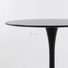Стол Barneo T-3 Tulip style (RAL9017 черный, D80) в Сысерти - sysert.mebel24.online | фото
