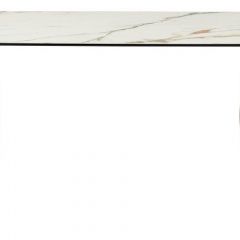 Стол BRONTE 220 KL-188 Контрастный мрамор матовый, итальянская керамика/ Шампань, ®DISAUR в Сысерти - sysert.mebel24.online | фото 2