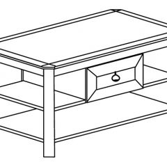 Стол журнальный №623 Инна Денвер темный в Сысерти - sysert.mebel24.online | фото 2