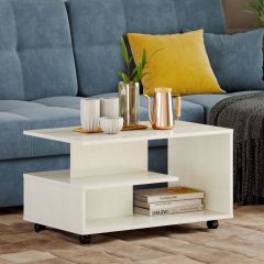 Стол журнальный "Bora-Bora" НМ 011.41 (Белый текстурный) в Сысерти - sysert.mebel24.online | фото 2
