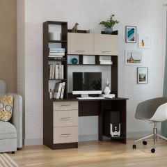 Стол компьютерный ПКС-5 Венге/Дуб белфорд в Сысерти - sysert.mebel24.online | фото