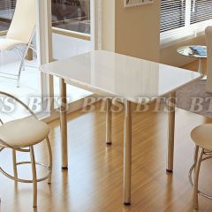 Стол обеденный (1000*690) белый глянец в Сысерти - sysert.mebel24.online | фото 2