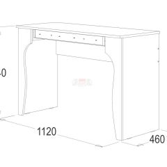 Стол туалетный + Зеркало навесное Ольга-12 (ЛДСП) в Сысерти - sysert.mebel24.online | фото 4