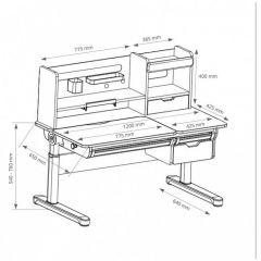 Стол учебный Sentire в Сысерти - sysert.mebel24.online | фото 11