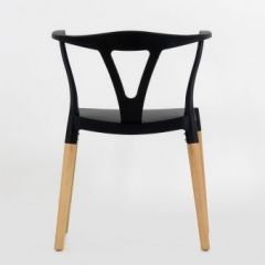Стул Barneo N-218 Wishbone интерьерный кухонный черный в Сысерти - sysert.mebel24.online | фото 2