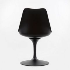 Стул Barneo N-8 Tulip style черный с красной подушкой в Сысерти - sysert.mebel24.online | фото 3