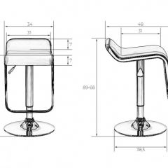 Стул барный DOBRIN CRACK LM-3021 (черный) в Сысерти - sysert.mebel24.online | фото