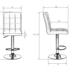 Стул барный DOBRIN KRUGER LM-5009 (белый) в Сысерти - sysert.mebel24.online | фото 2