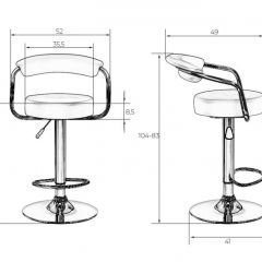 Стул барный DOBRIN MARTA LM-5013 (черный) в Сысерти - sysert.mebel24.online | фото 2