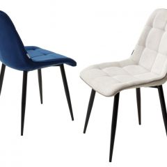 Стул CHIC BLUVEL-86 NAVY BLUE / черный каркас М-City в Сысерти - sysert.mebel24.online | фото 2