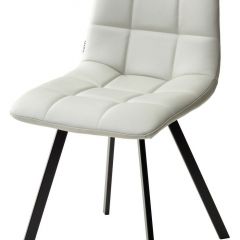 Стул CHILLI SQUARE HK017-03 светло-серый, PU/ черный каркас М-City в Сысерти - sysert.mebel24.online | фото