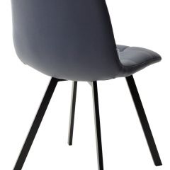 Стул CHILLI SQUARE HK017-09 серо-черничный, PU/ черный каркас М-City в Сысерти - sysert.mebel24.online | фото 3