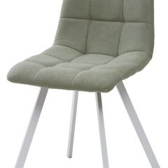 Стул CHILLI SQUARE UF860-11B мятный, ткань/ белый каркас М-City в Сысерти - sysert.mebel24.online | фото