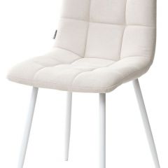 Стул CHILLI UF860-01B бежевый, ткань/белый каркас М-City в Сысерти - sysert.mebel24.online | фото