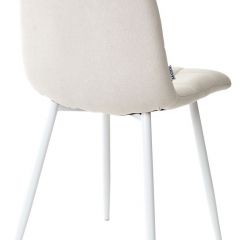 Стул CHILLI UF860-01B бежевый, ткань/белый каркас М-City в Сысерти - sysert.mebel24.online | фото 2