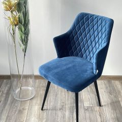 Стул HERMAN 360 град. СИНИЙ #29, велюр / черный каркас М-City в Сысерти - sysert.mebel24.online | фото